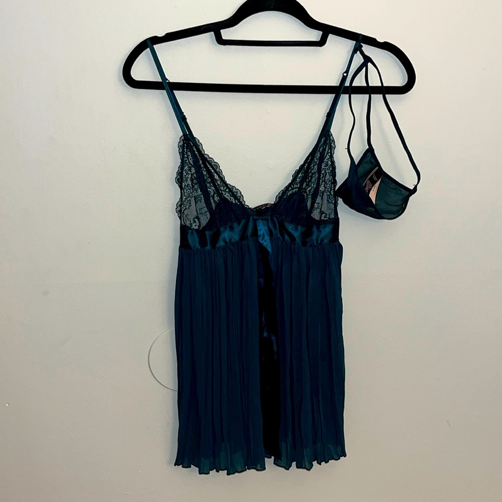 Victoria’s Secret Babydoll Set Dark Green/Size Small